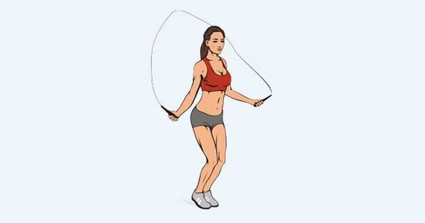 lompat tali untuk menurunkan berat badan